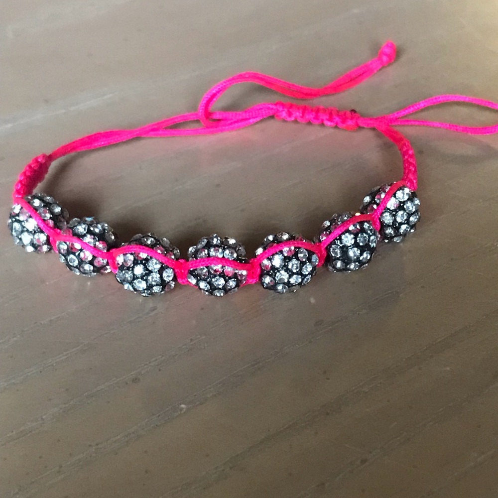 Drawstring Rhinestone Bracelet